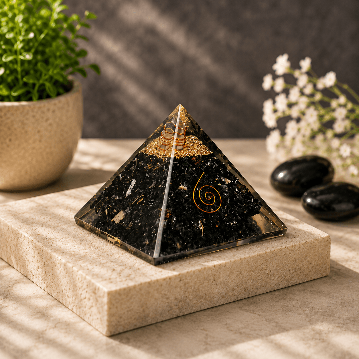 Black Obsidian Energy Pyramid