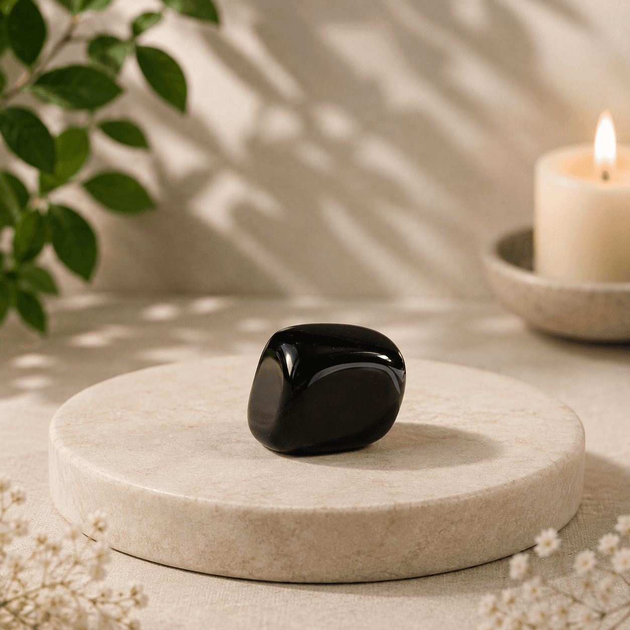 Natural Black Tourmaline Tumble for Protection