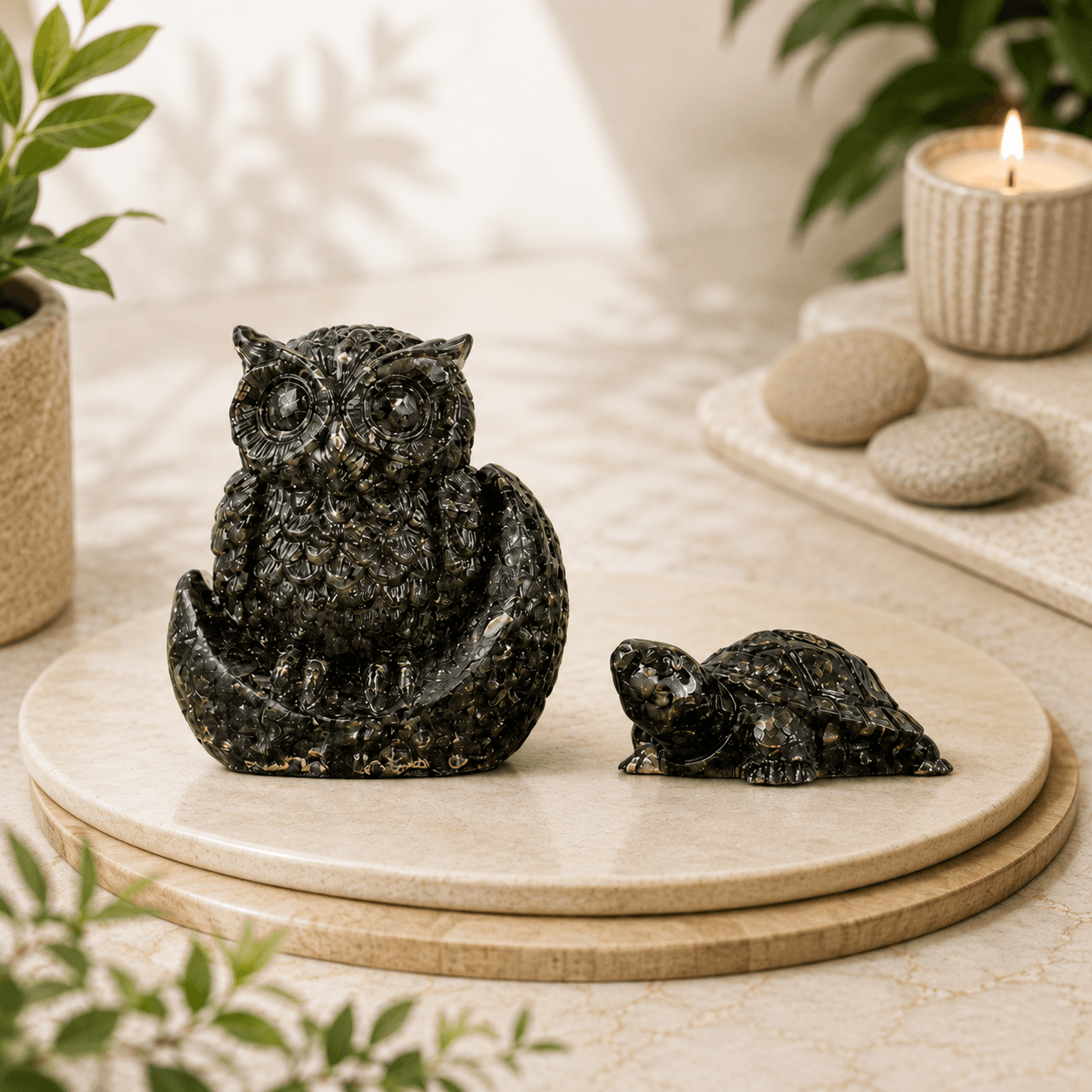 Vastu Pyrite Prosperity & Wisdom Set