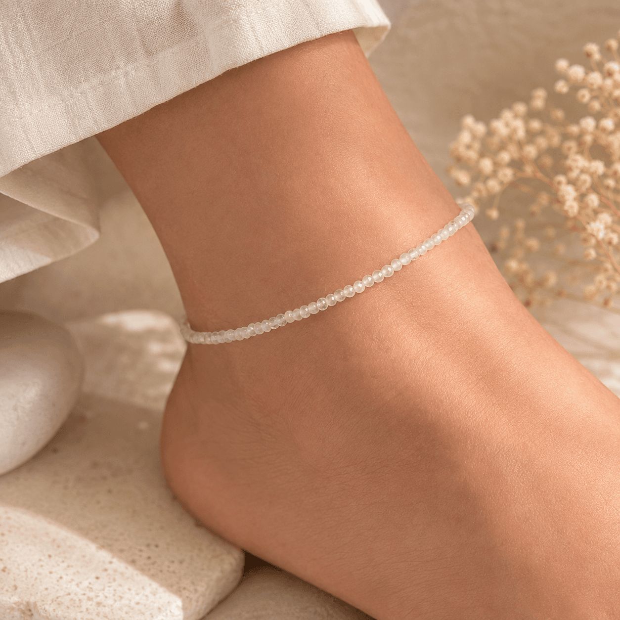 Rose Quartz Love Anklet