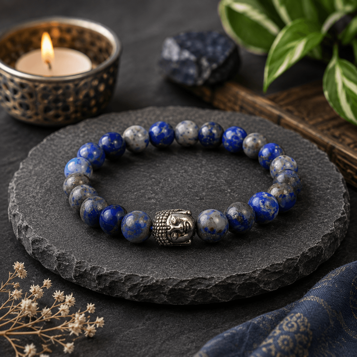 Emotional Balance Lapis Bracelet