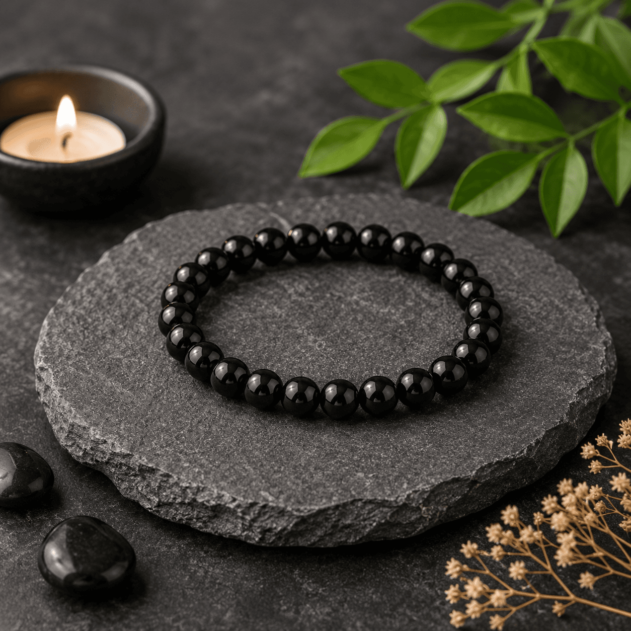Elegant Black Obsidian Energy Bracelet