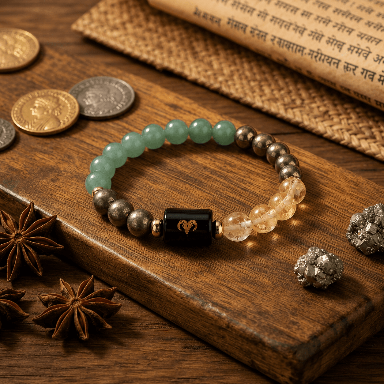 Zodiac Charm Dhan Yog Wealth Bracelet