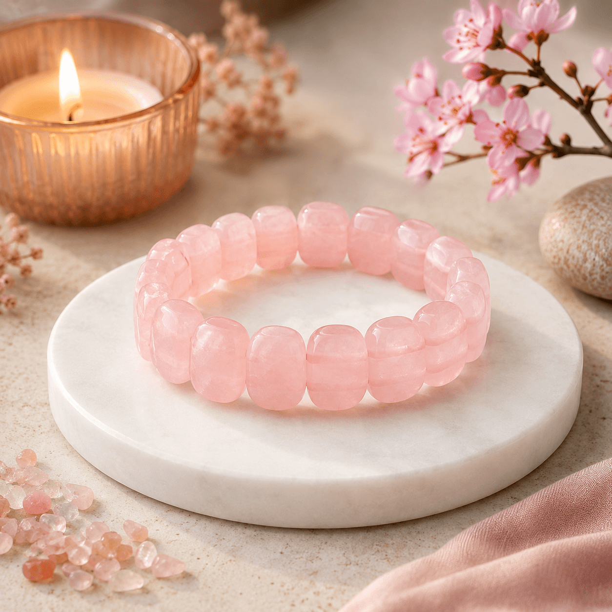Rose Quartz Love Harmony Bracelet