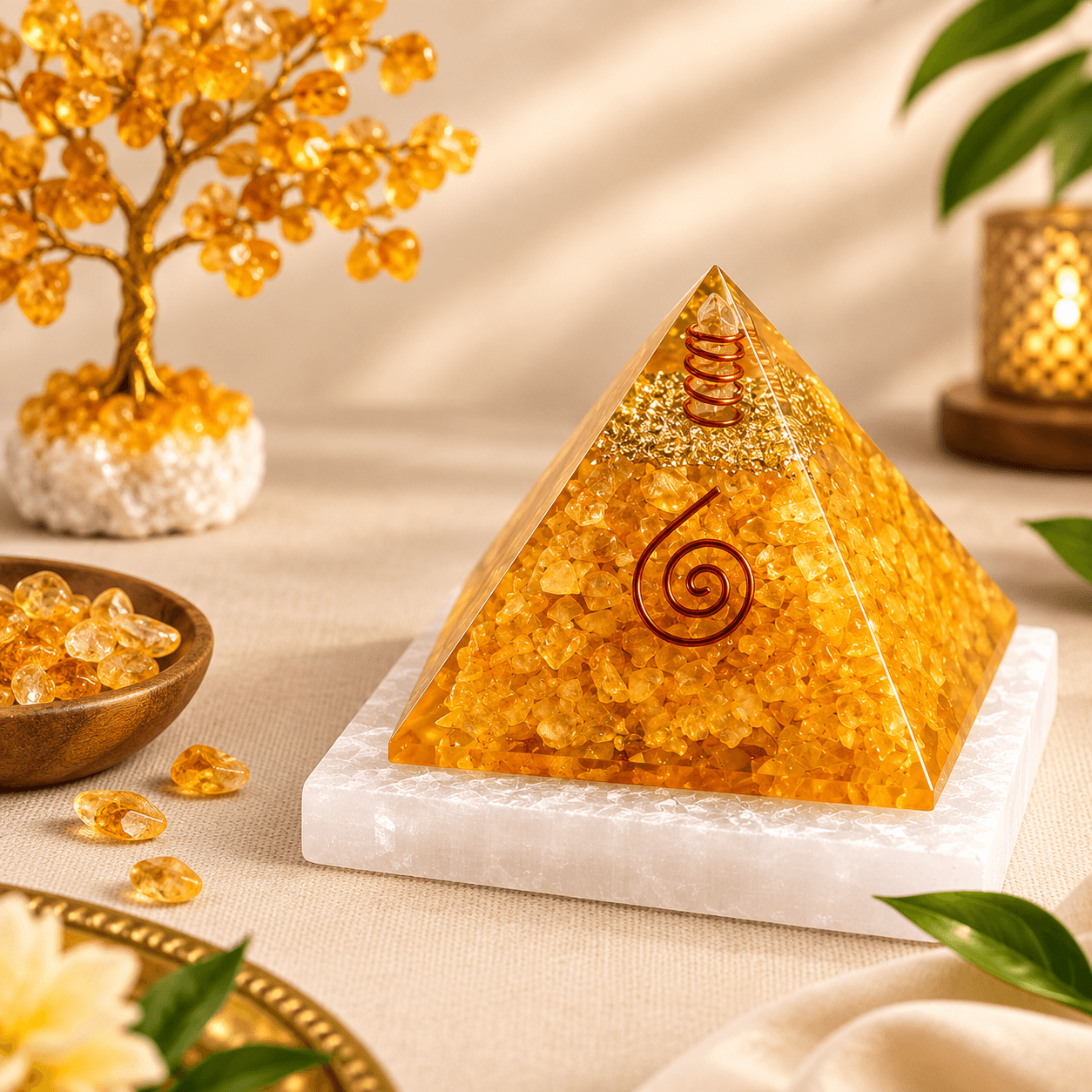Citrine Crystal Pyramid