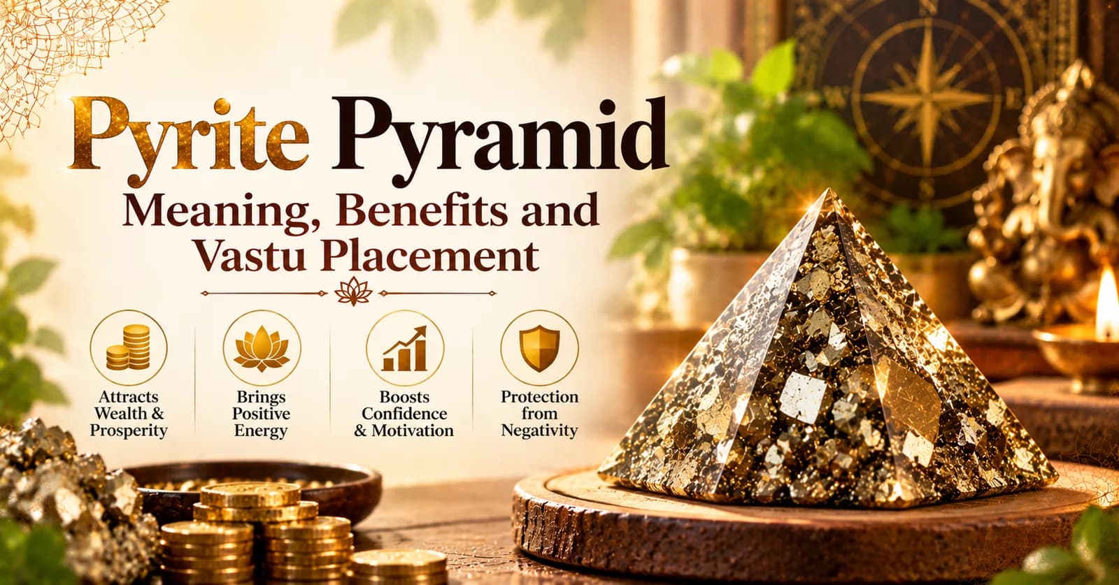 Pyrite Pyramid: Traditional Meaning, Placement & Vastu Ideas