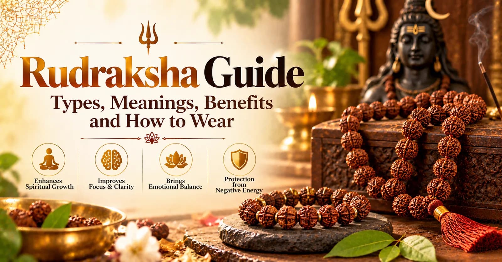 Rudraksha Guide for Beginners: Types, Meanings & How to Wear