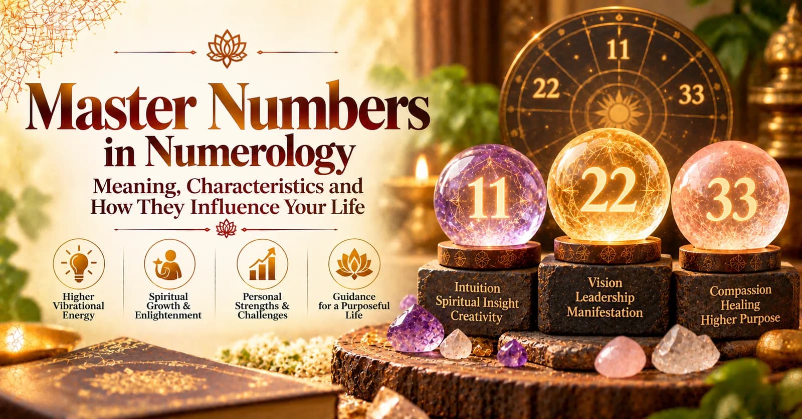 Master Numbers in Numerology: Understanding 11, 22, and 33