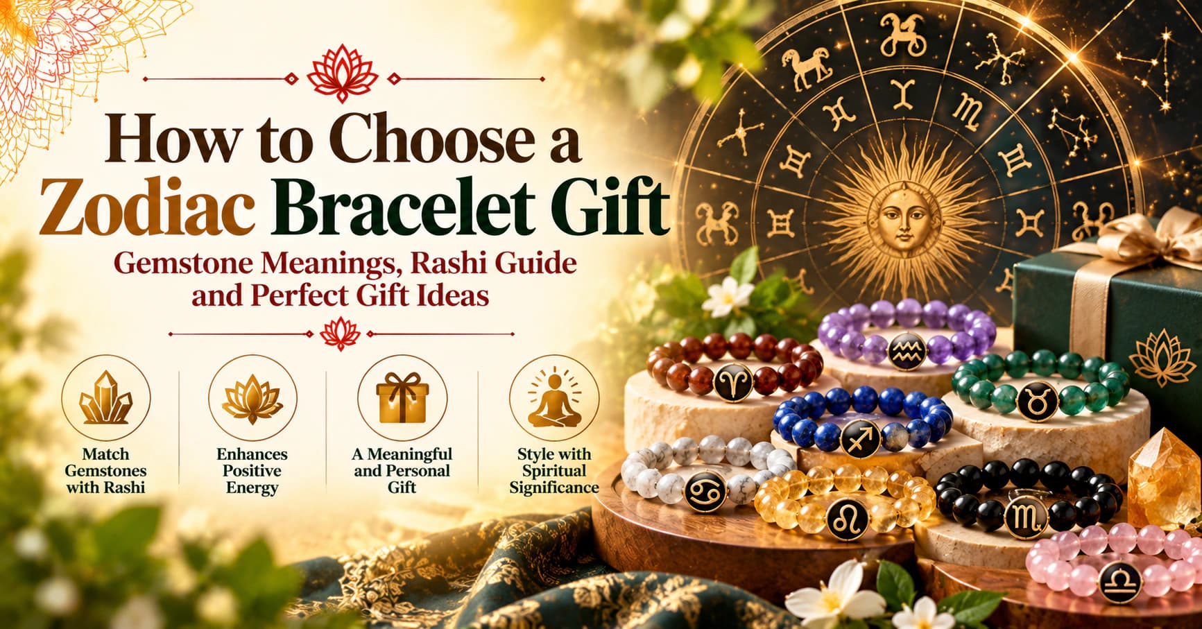 Zodiac Bracelet Gifts: How to Choose the Perfect Rashi Bracelet