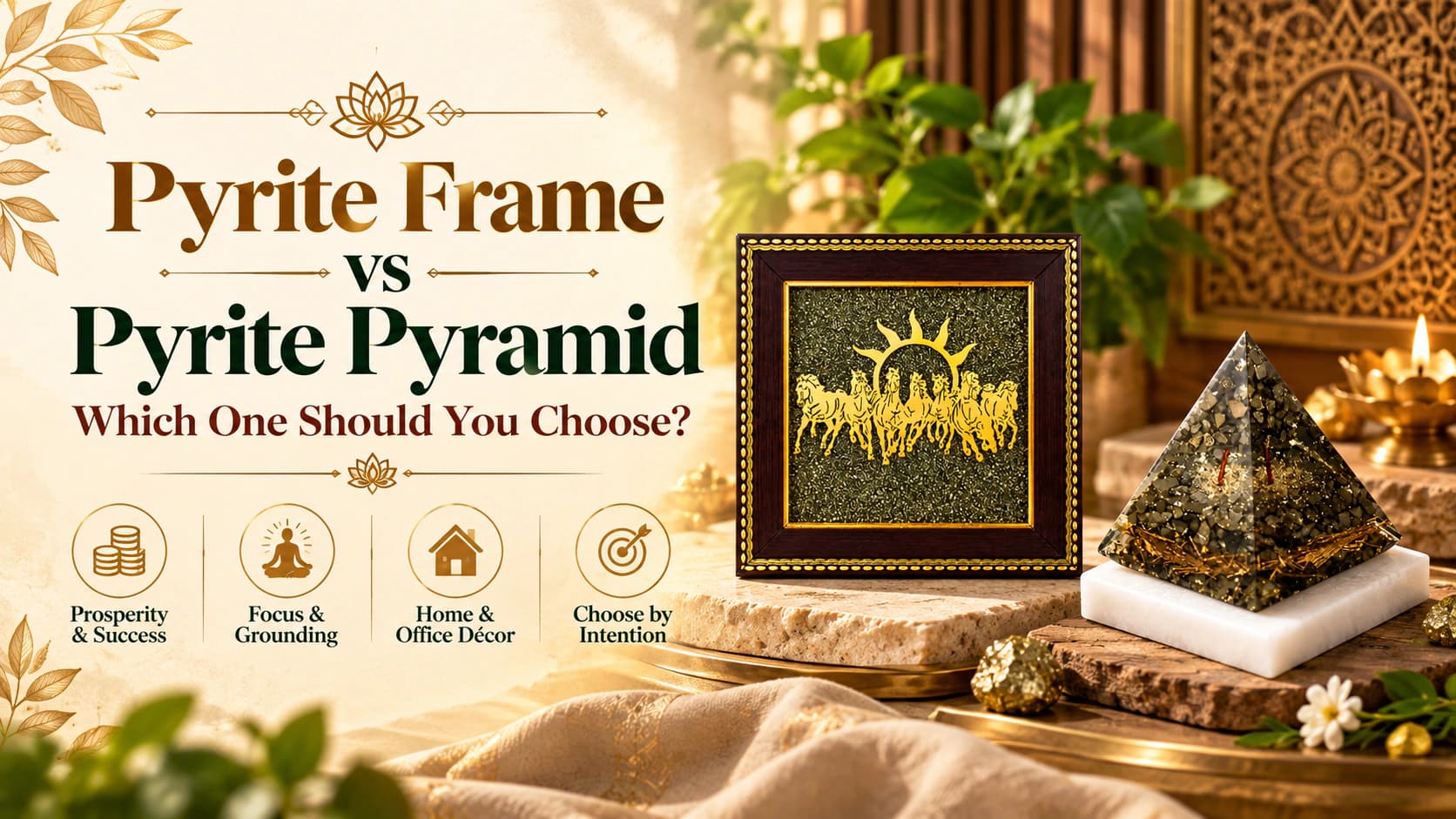Pyrite Frames vs Pyrite Pyramids: Which Décor Style Should You Choose?