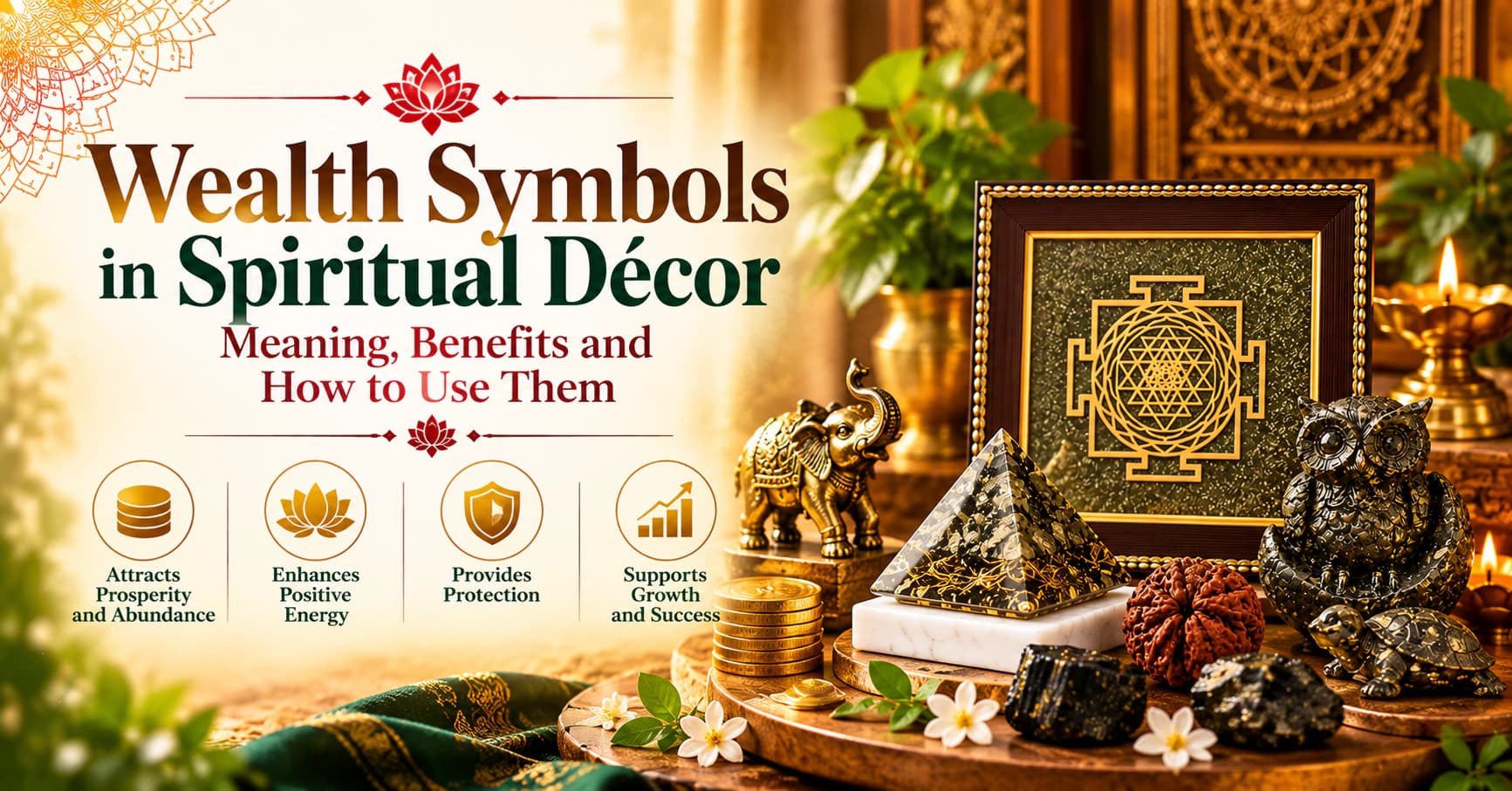 Wealth Symbols in Spiritual Décor: Pyrite, Zibu & More