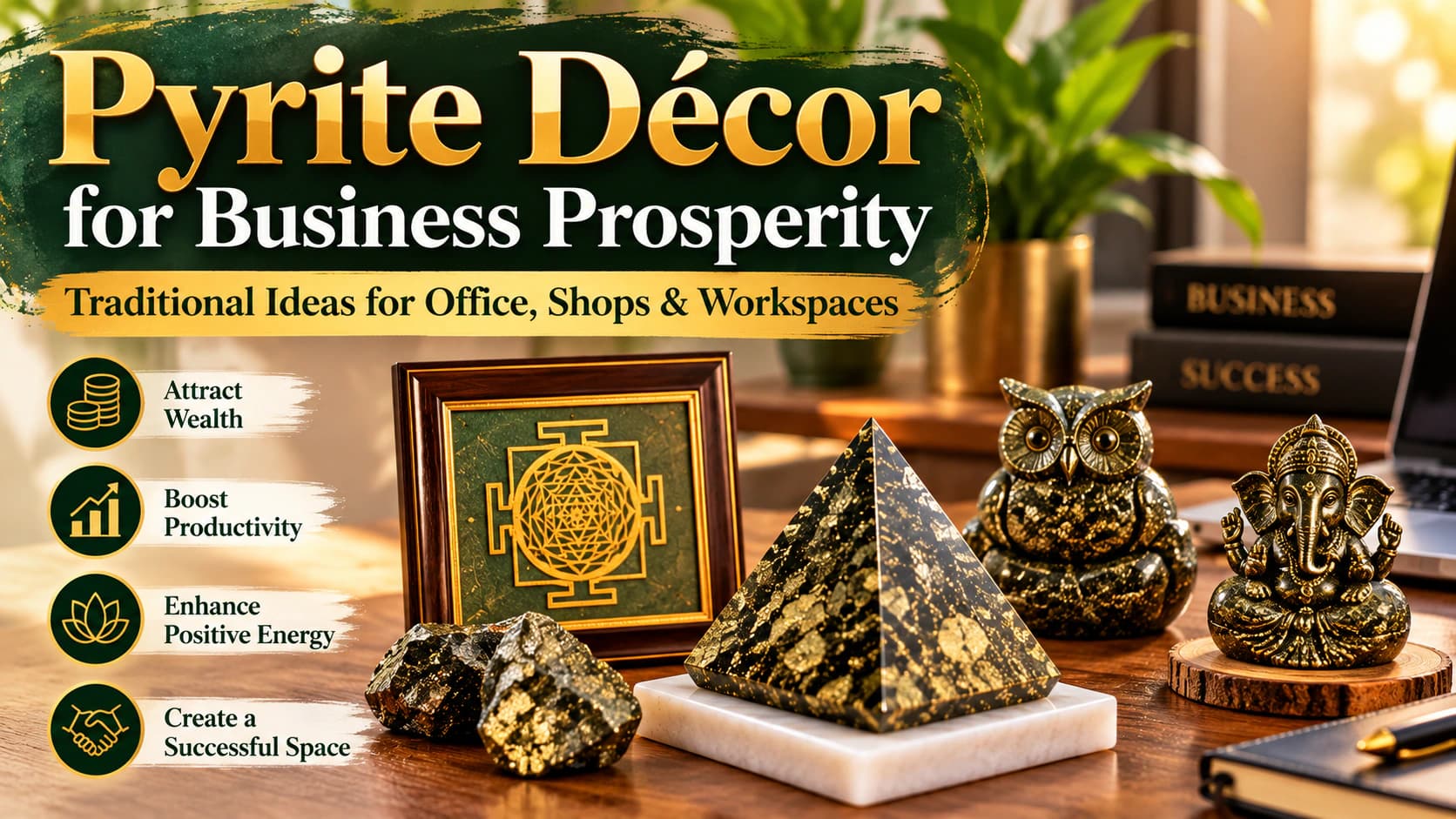 Pyrite Décor for Business: Traditional Ideas for Offices & Workspaces