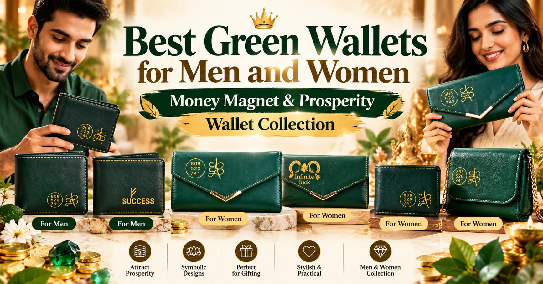 Best Green Wallets for Men and Women: Money Magnet and Prosperity Wallet Collection