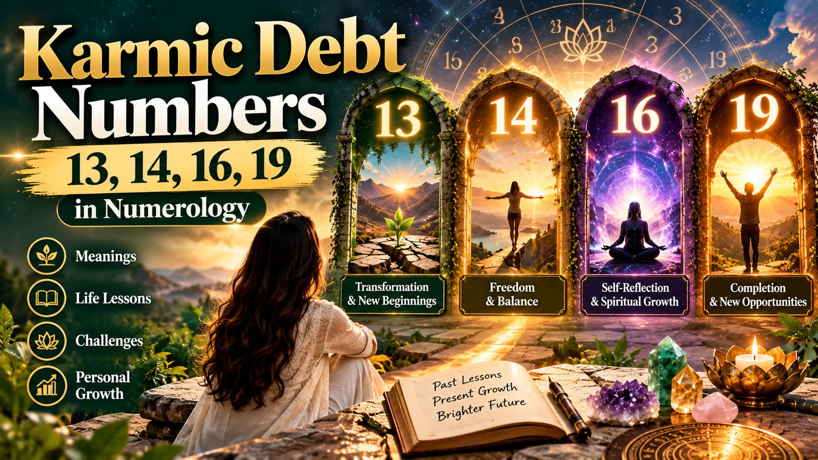 Understanding Karmic Debt Numbers in Numerology: 13, 14, 16 & 19