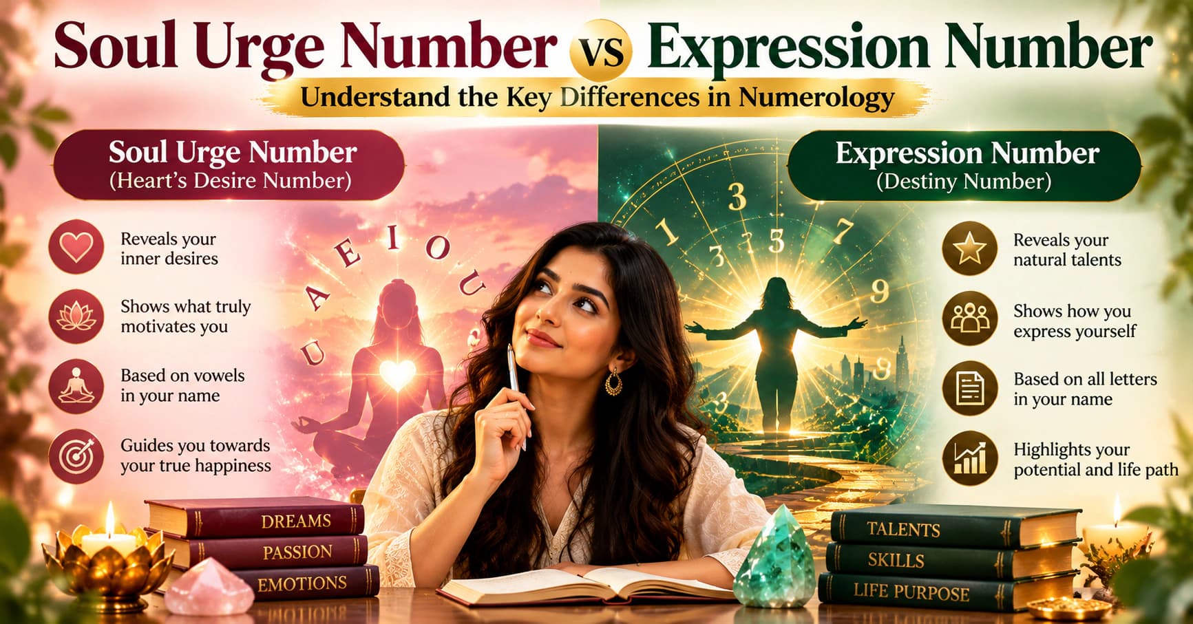 Soul Urge Number vs Expression Number: Key Differences in Numerology