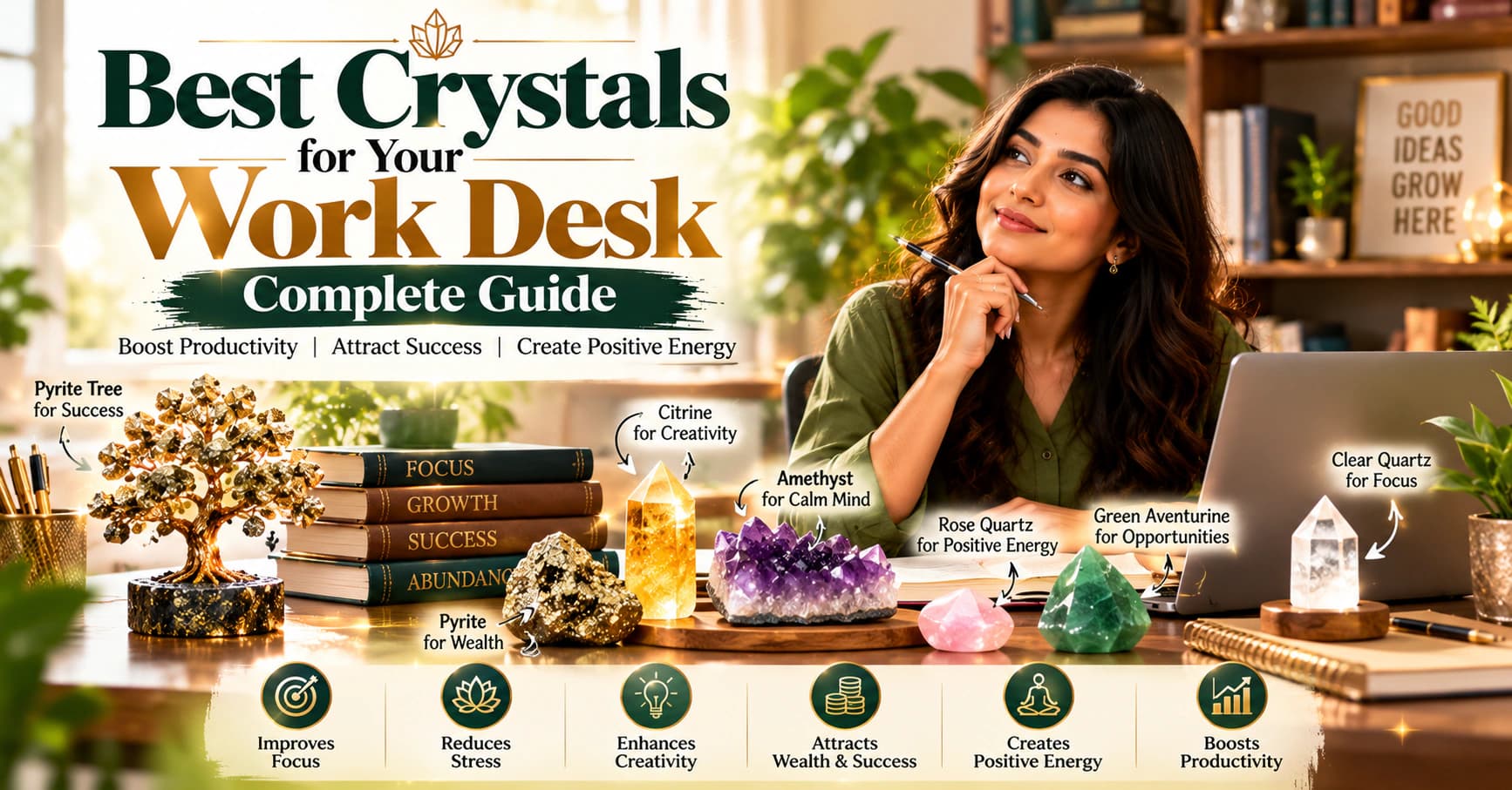 How to Choose Crystals for Your Work Desk: A Practical Décor Guide