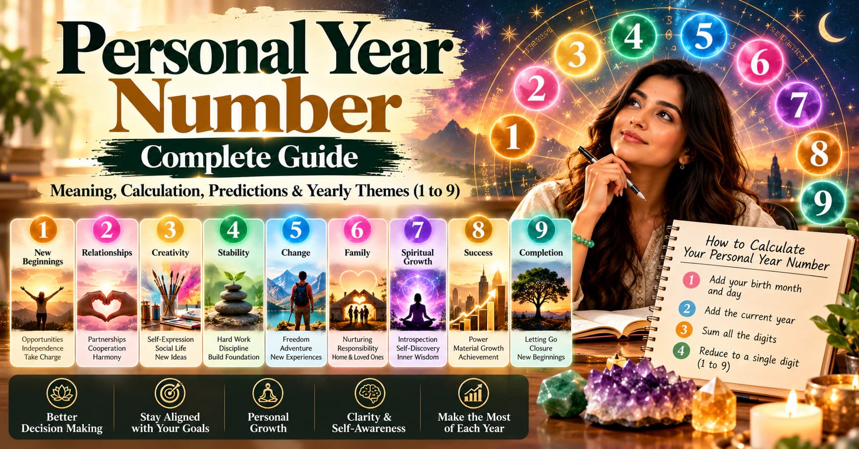 Personal Year Number in Numerology: Understanding Years 1 to 9