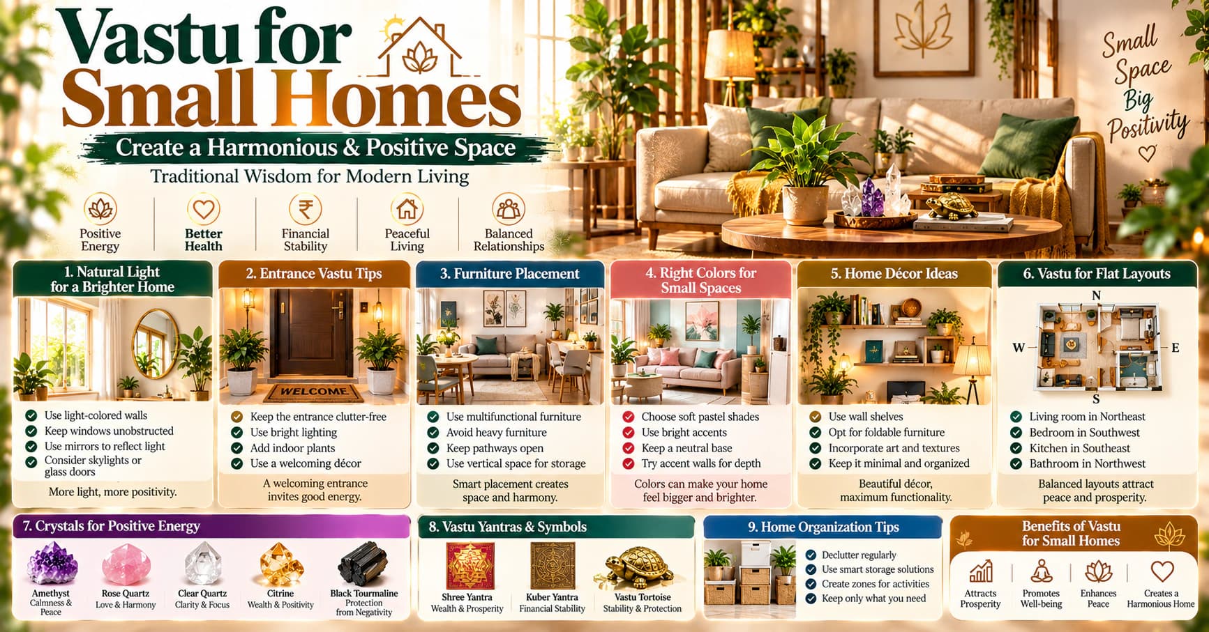 Vastu for Small Homes and Apartments: Space, Light and Furniture Placement