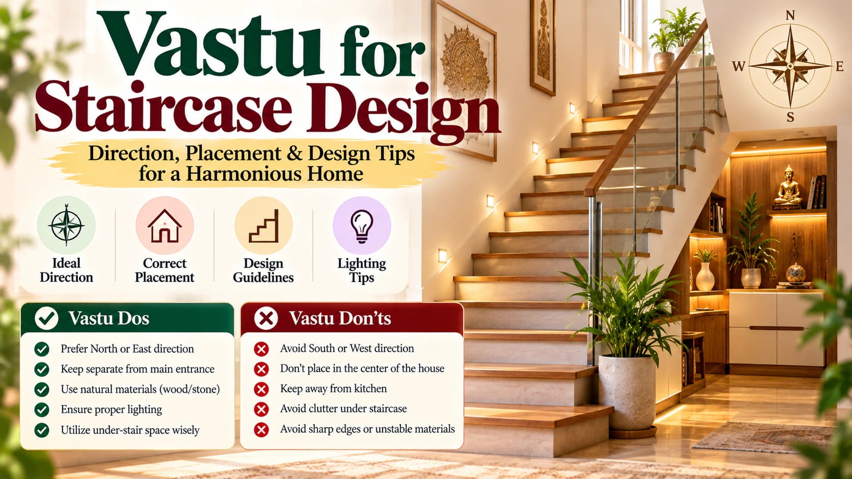 Vastu for Staircase: Direction, Placement & Design Principles