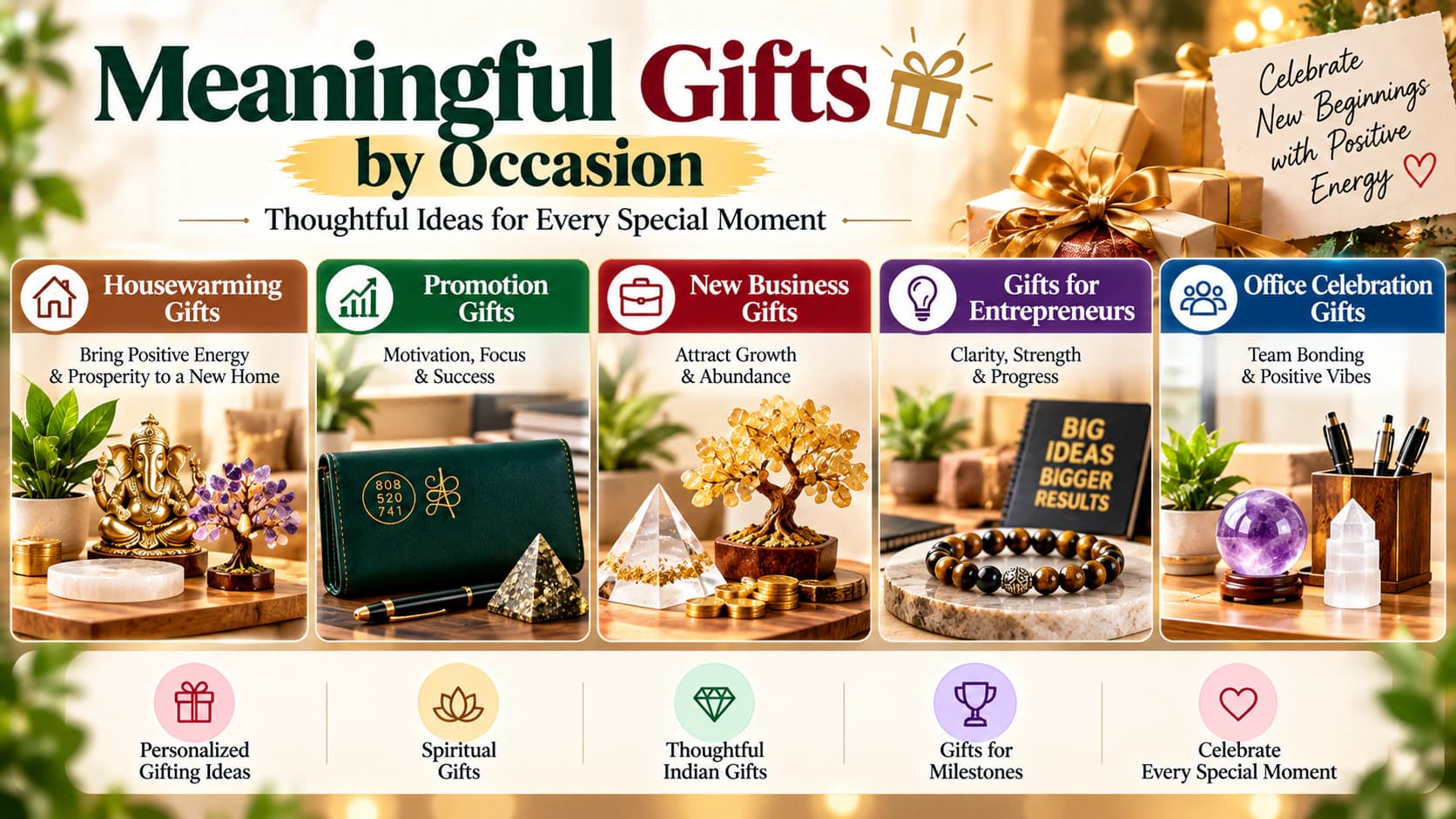 How to Choose Meaningful Gifts by Occasion: Housewarming, Promotion & New Business