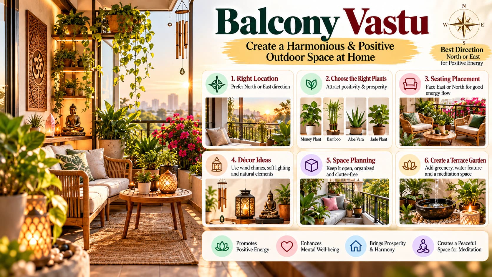 Balcony Vastu: Plants, Seating & Space Planning Tips
