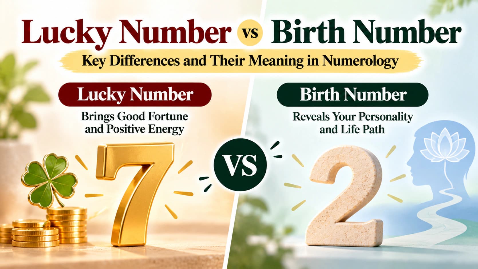 Lucky Number vs Birth Number: How Numerology Distinguishes Them