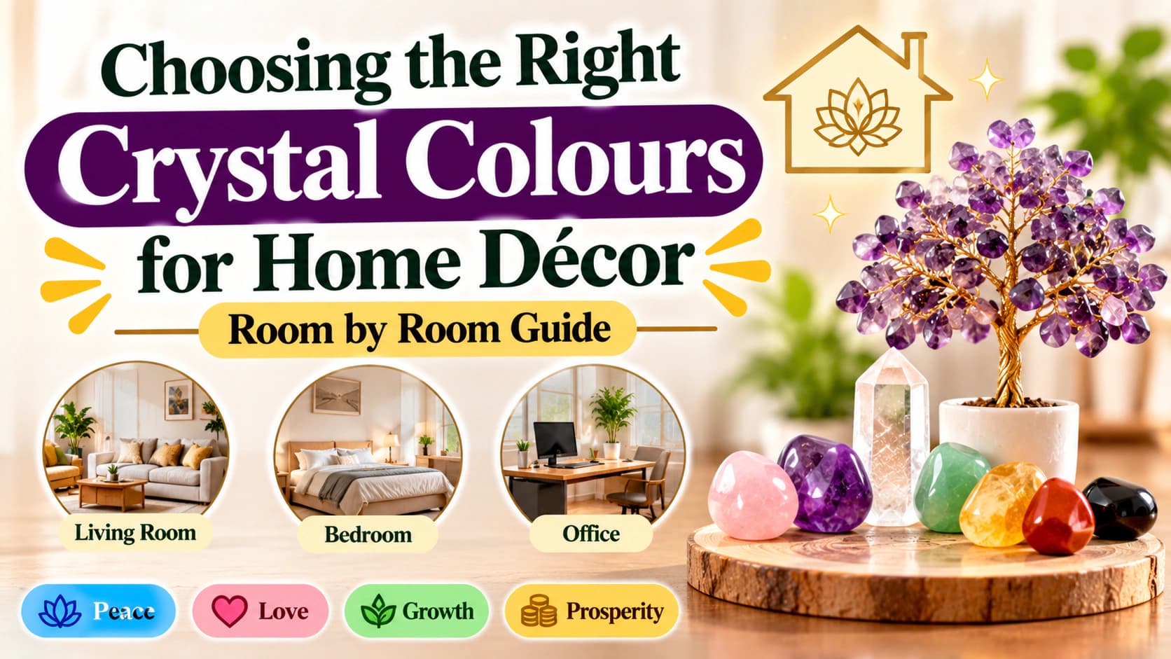 How to Choose Crystal Colours for Home Décor: A Room and Style Guide