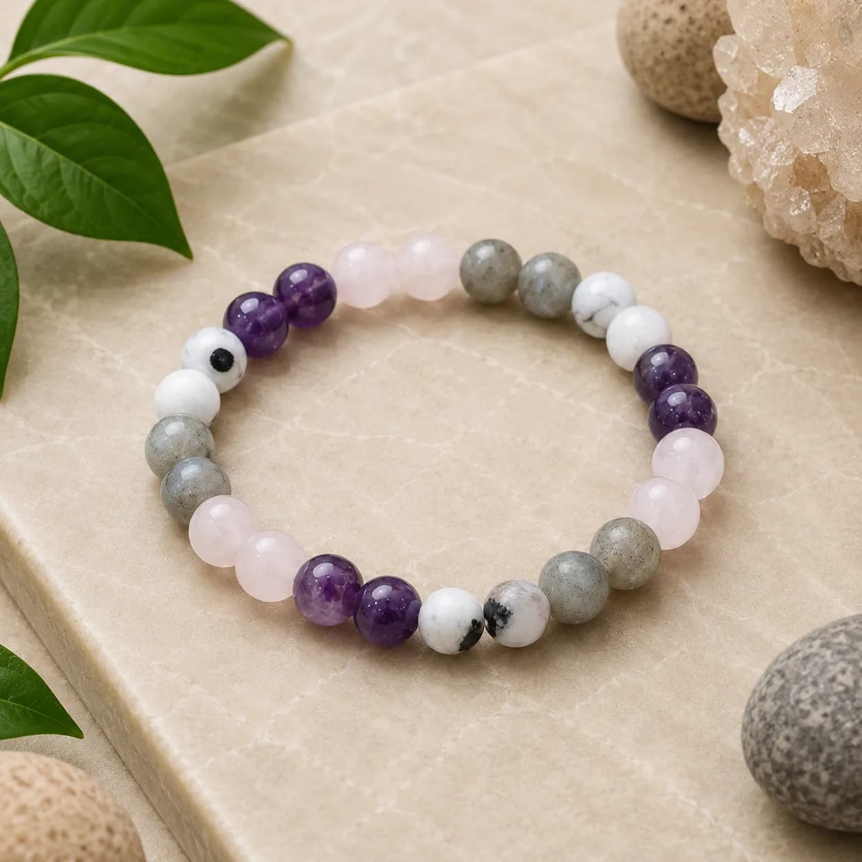 Harmony Crystal Bracelet for Women - 8mm (Spiritual Growth)