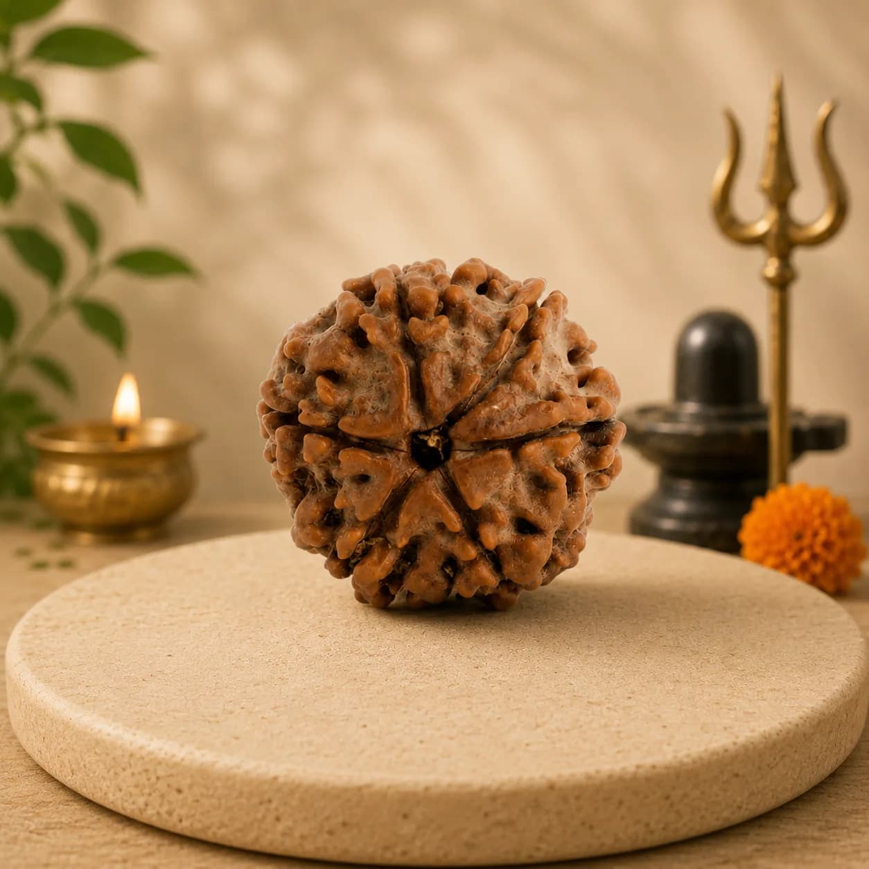 Nepalese Kashi Siddh 6 Mukhi Rudraksha - 17mm to 22mm