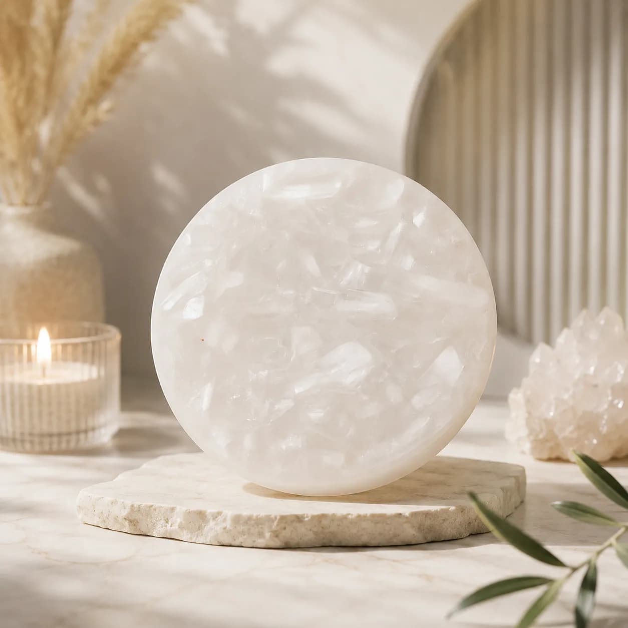 Raw Selenite Plate