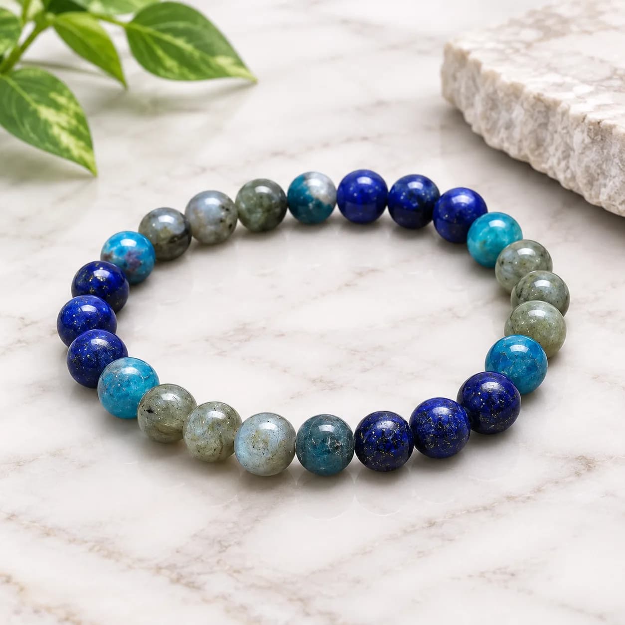 Third Eye Chakra Gemstone Bracelet - 8mm for Spiritual Awareness
